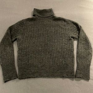 Textured grey Zara turtleneck sweater - Size M